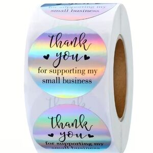 500 Thank You Stickers Roll